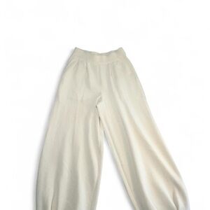 Free People Cream Wide Leg Pants